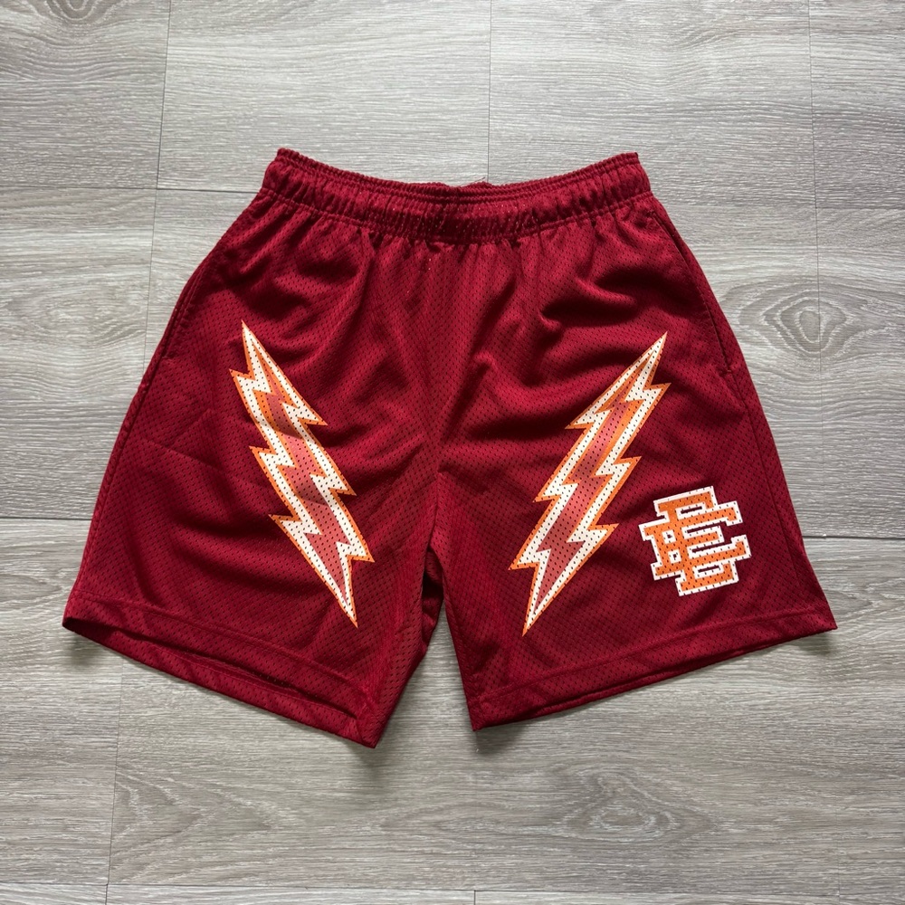 Eric Emanuel EE Lightning Bolt Mesh Shorts  Size L New